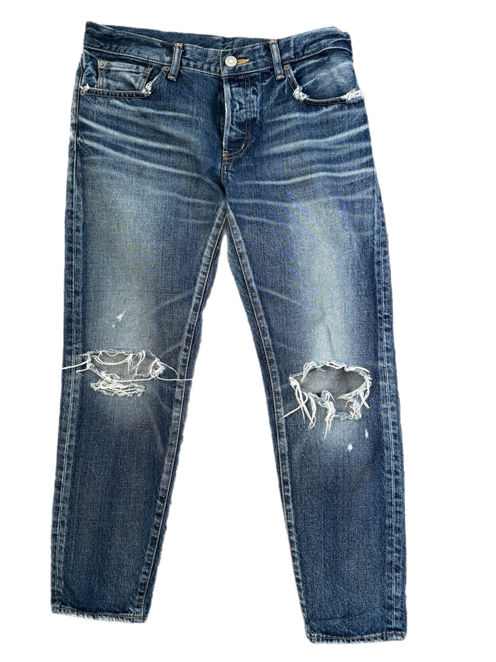 Moussy Howa Destroyed Denim Button Fly Jeans Men’s
